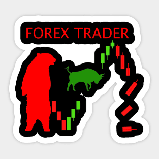 Forex Trader Bear Bull Sticker